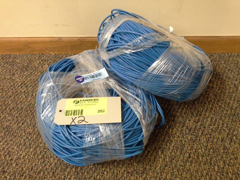 lot 202 image: Lot of (2) Cat5e Cable Bundles