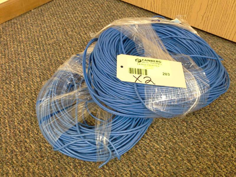 lot 203 image: Lot of (2) Cat5e Cable Bundles