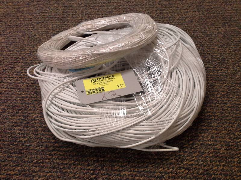 lot 217 image: Lot of (2) Cat5e Cable Bundles