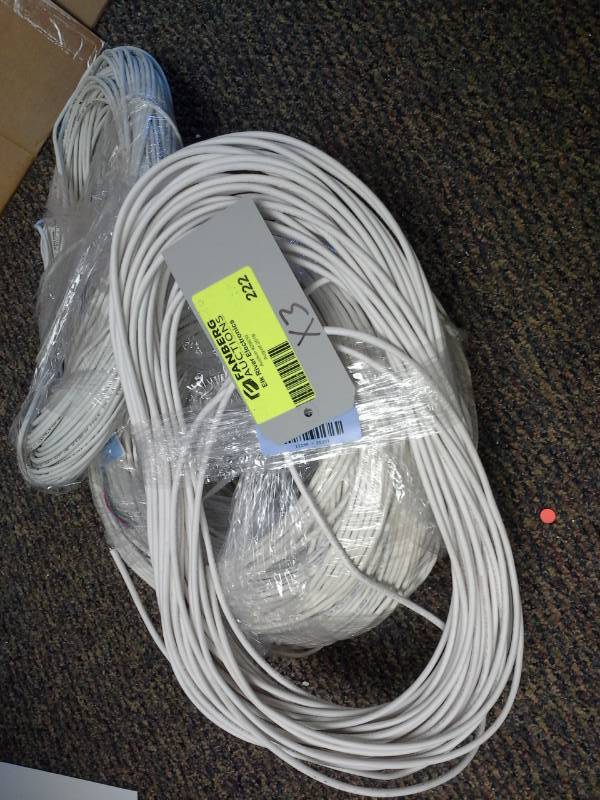 lot 222 image: Lot of (3) Cat5e Cable, Cat6 Cable Bundles