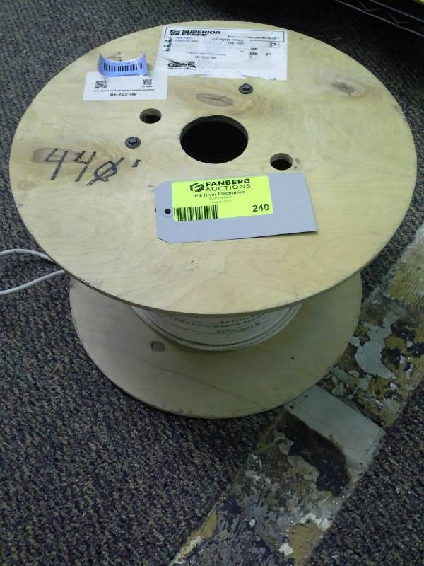 lot 240 image: Superior Essex Cat6A XP Plenum 6H-272-4B Spool