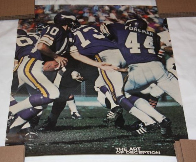 Minnesota Vikings Fran Tarkenton Chuck Forman The Art of Deception Poster