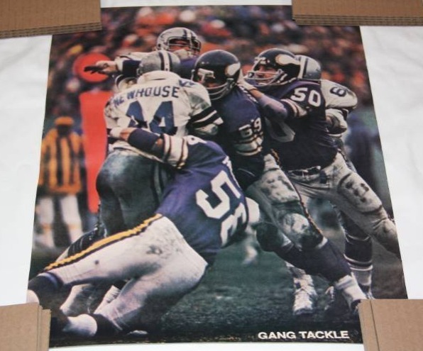 Minnesota Vikings Jeff Siemon Gang Tackle Poster