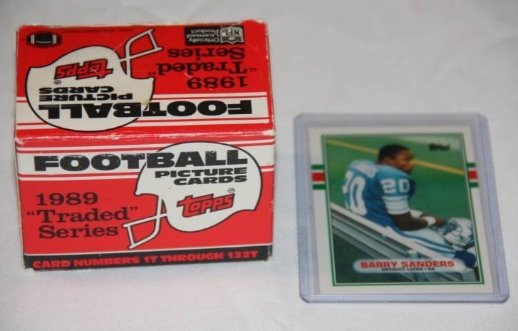 1989 Topps Traded Team Set w Barry Sanders Rookie Card