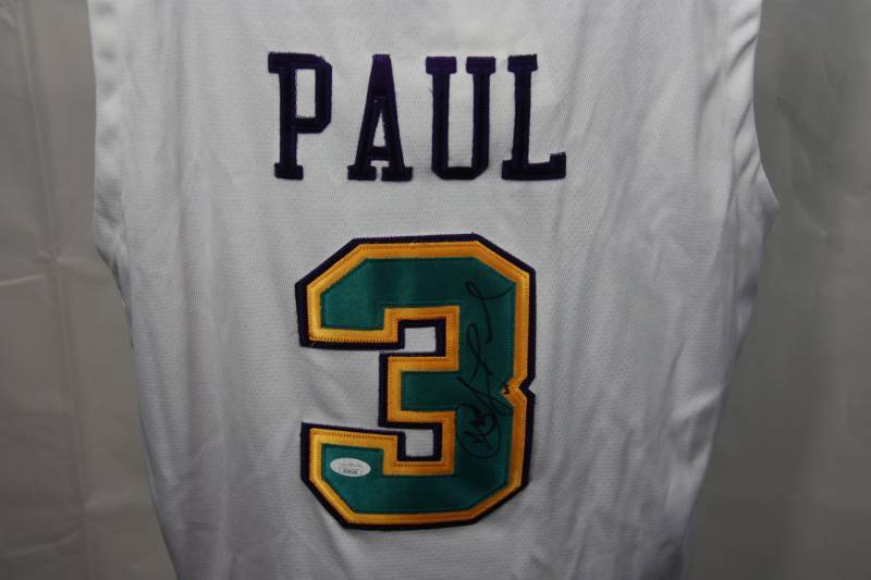 New Orleans Hornets Chris Paul Jersey Auto JSA COA