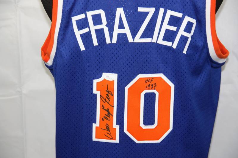 New York Knicks Walt Frazier Jersey Auto JSA COA