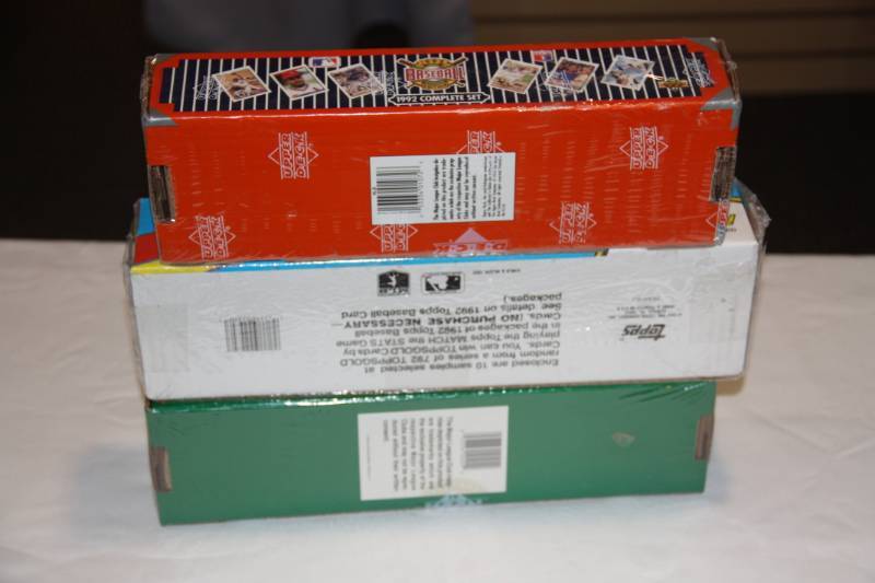1990 Upper Deck 1992 Topps 1992 Upper Deck Baseball Factory Sealed Set  Lot of 3