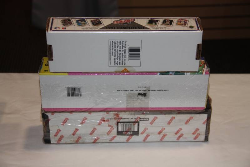 1991 Upper Deck 1989 Topps 1991 Donruss Baseball Factory Sealed Set  Lot of 3