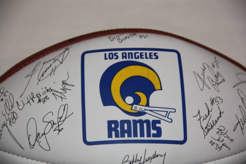 Wilson Los Angeles Rams Facsimile Team Signed Leather Football