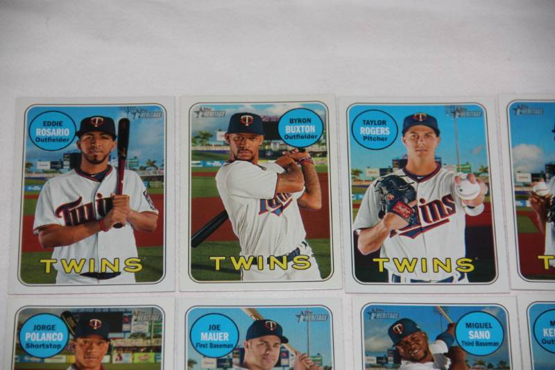 2018 Topps Heritage Minnesota Twins Team Set Lot of 2