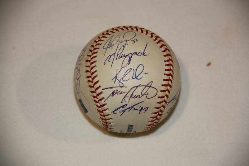 Minnesota Twins Multi Auto Baseball Johan Santana AJ Pierzynski MLB COA