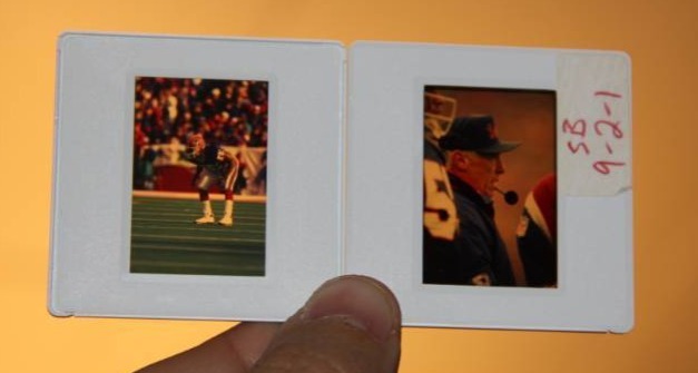 Vintage 1990s Buffalo Bills Transparencies Slide Lot  4 Slides