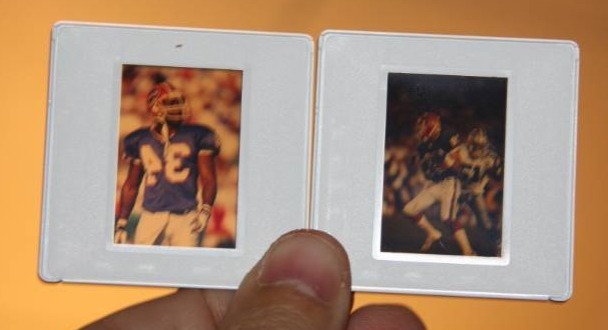Vintage 1990s Buffalo Bills Andre Reed Thurman Thomas Slide Lot  4 Slides
