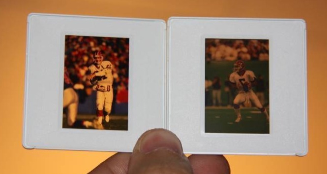 Vintage 1990s Buffalo Bills Jim Kelly Slide Lot  3 Slides
