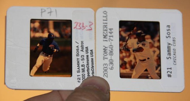 Vintage Chicago Cubs Sammy Sosa Slide Lot  8 Slides