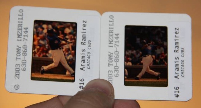 Vintage Chicago Cubs Aramis Ramirez Slide Lot  2 Slides
