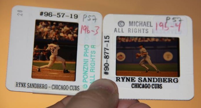 Vintage Chicago Cubs Ryne Sandberg Slide Lot  2 Slides