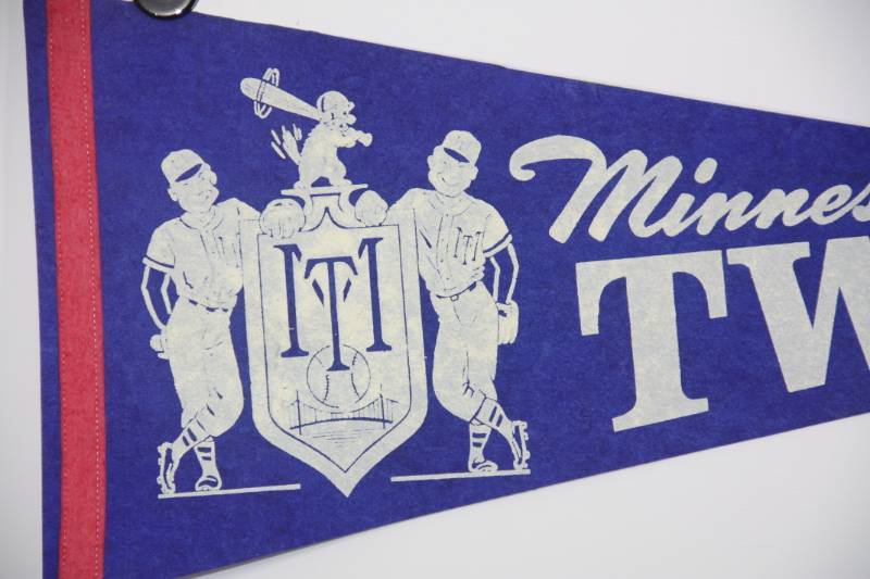 Vintage Minnesota Twins Minnie and Paul 30x12 Pennant