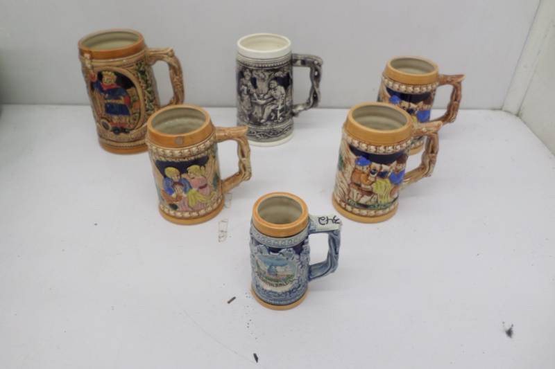 lot 94 image: Lot of 6 Steins
