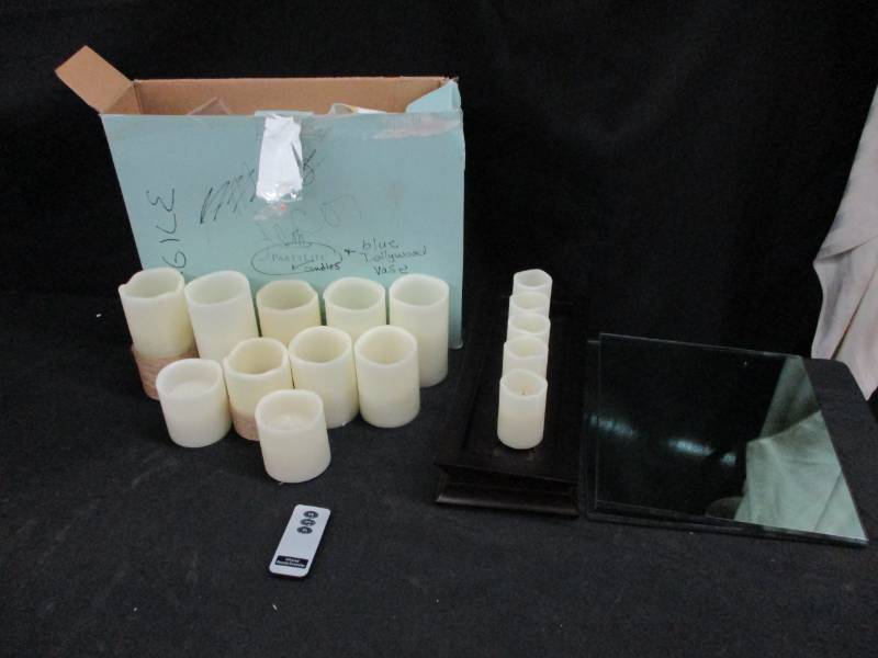 lot 149 image: Party Lite Candles and electric candles with remote
