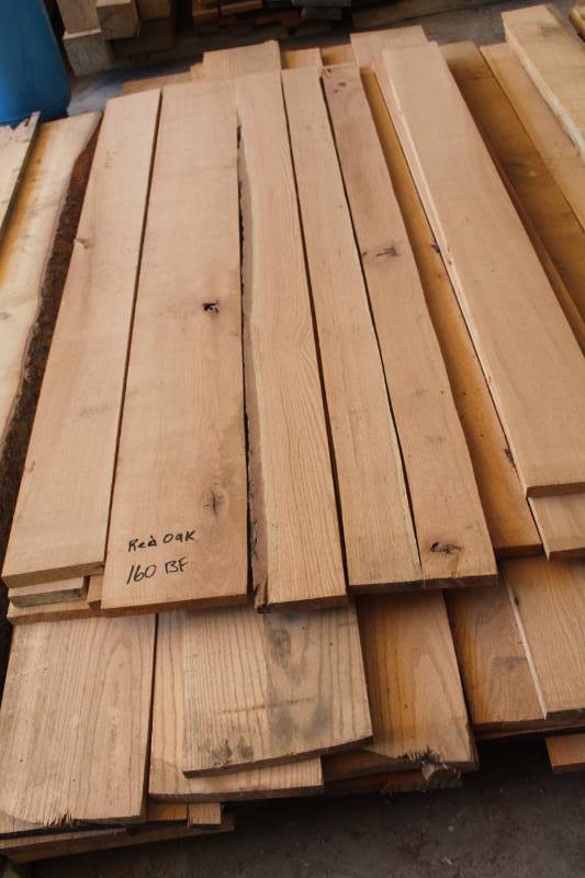lot 470 image: Lot of (Approximately 30) Red Oak Boards