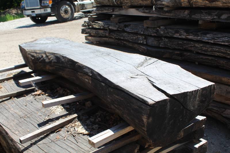lot 484 image: Black Walnut Fire Mantle Piece
