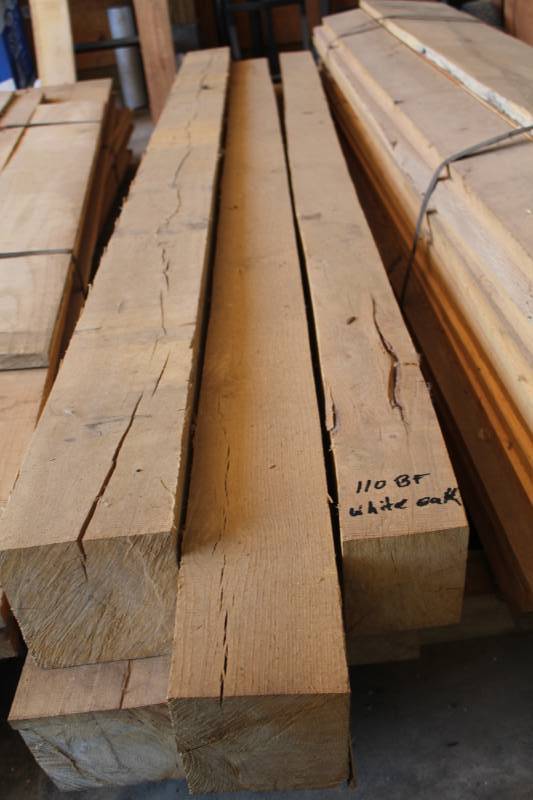 lot 496 image: Lot of (5) White Oak Boards