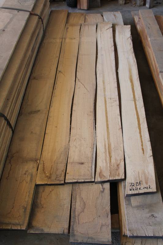 lot 498 image: Lot of (9) White Oak Boards