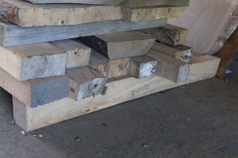 lot 502 image: Lot of (13) Red Elm Boards
