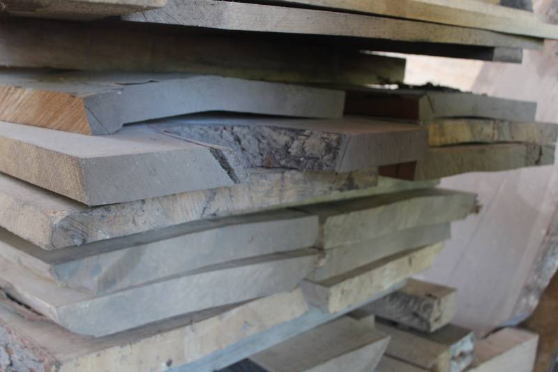 lot 504 image: Lot of (6) White Oak Boards