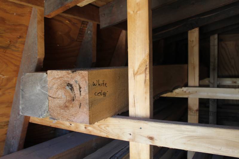 lot 512 image: Lot of (2) White Cedar Boards