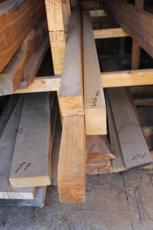 lot 514 image: Lot of (3) White Oak Boards