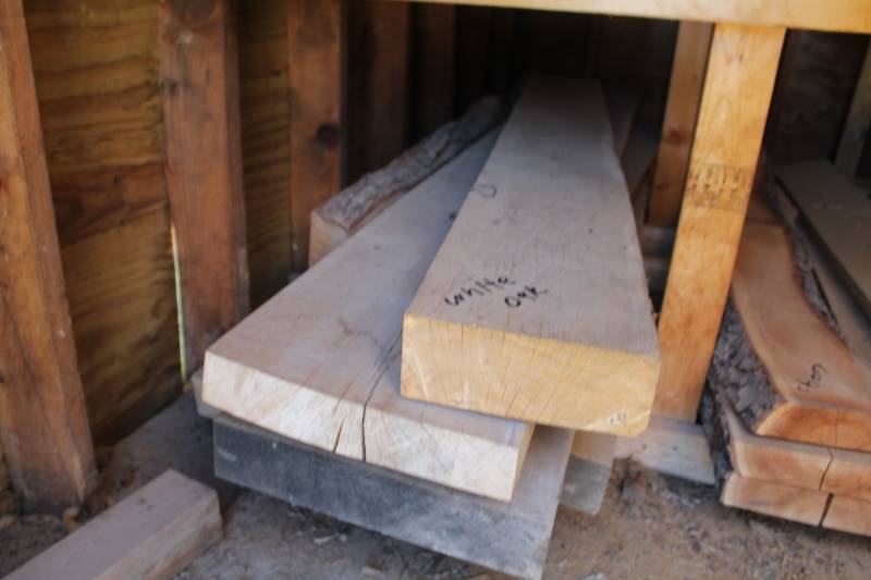 lot 519 image: Lot of (7) White Oak Boards