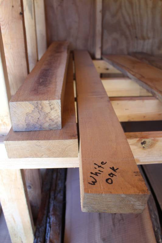 lot 523 image: Lot of (3) White Oak Boards