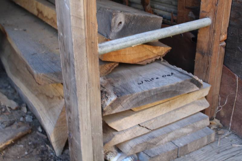 lot 532 image: Lot of (10) White Oak Boards