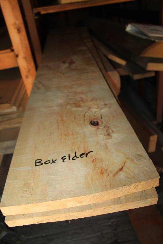 lot 550 image: Lot of (2) Box Elder Boards