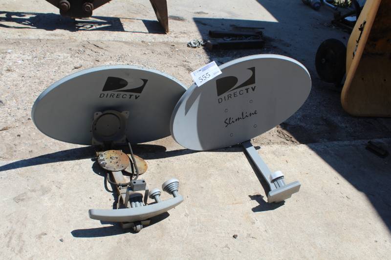 lot 555 image: Lot of (2) Direct TV Satellite Dishes