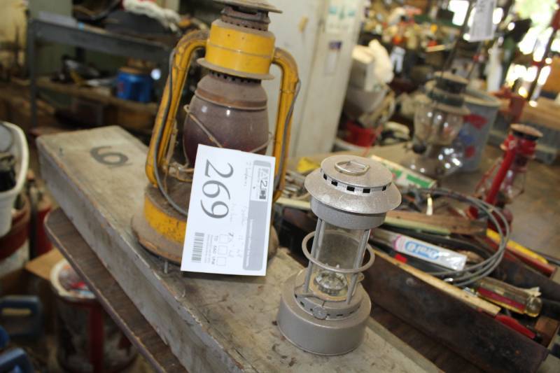 lot 269 image: Lot of (2) Camping Lanterns
