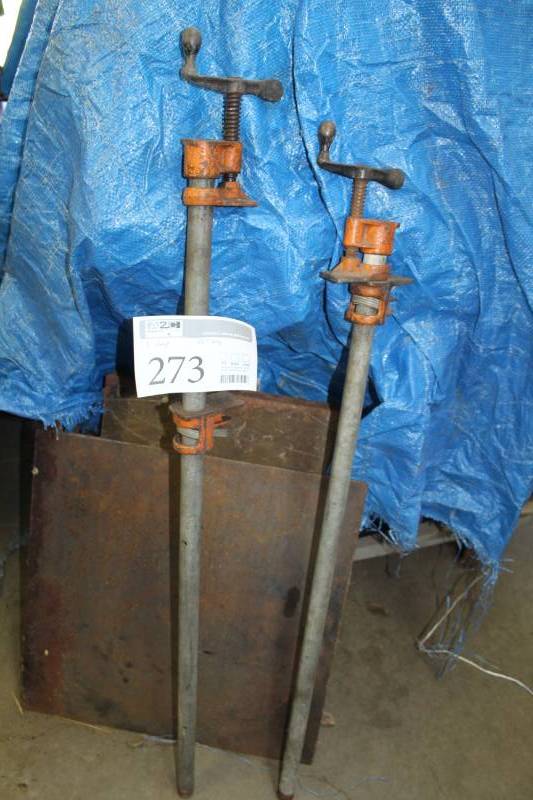 lot 273 image: Lot of (2) 42in. Pipe Clamps