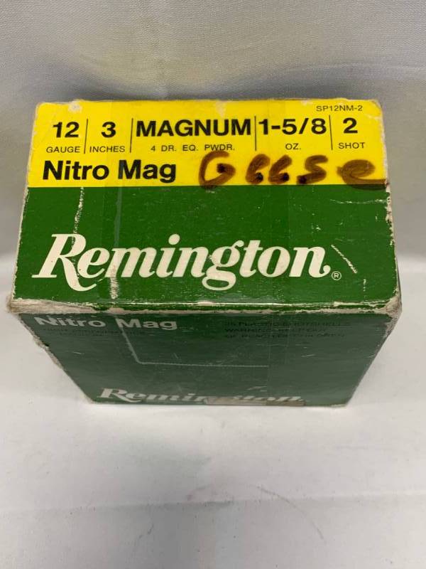 lot 2 image: 12 Gauge 3 Nitro Mag Shells 25ea