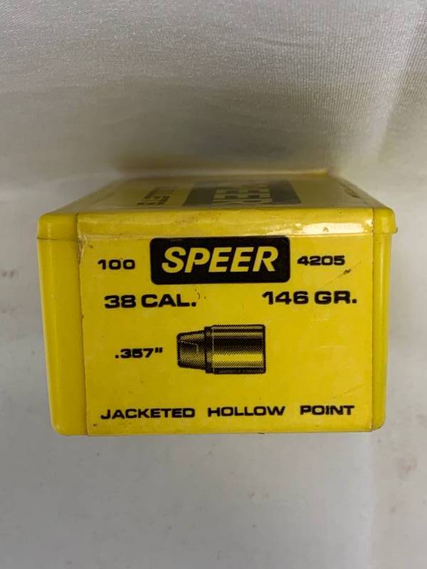 lot 16 image: 100ea .357 Caliber Bullets for Reloading