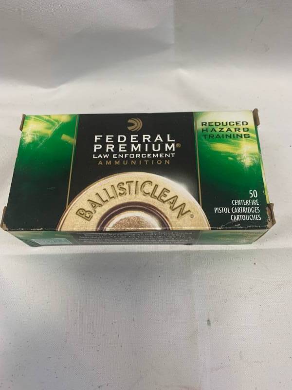 lot 33 image: Federal Premium 9mm Luger 50 Rounds Ammunition
