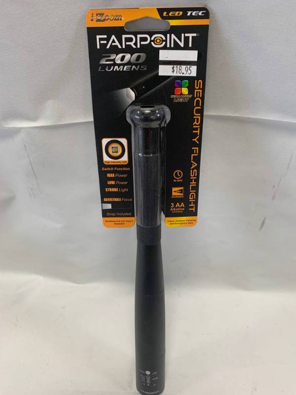 lot 49 image: Farpoint 200 Lumen Light Bat with Batteries