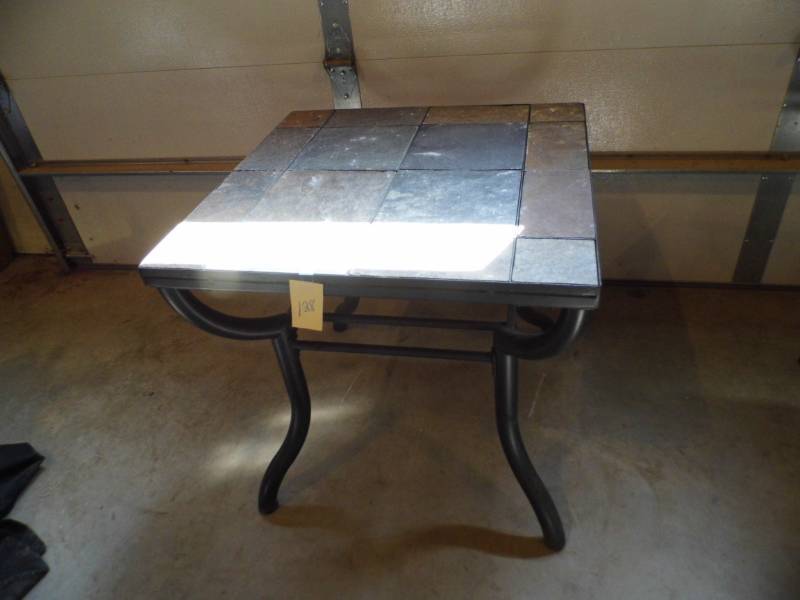 lot 128 image: Slate Top Table