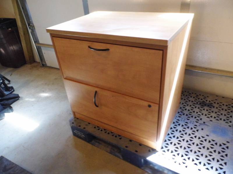 lot 137 image: Lateral File Cabinet - Stand