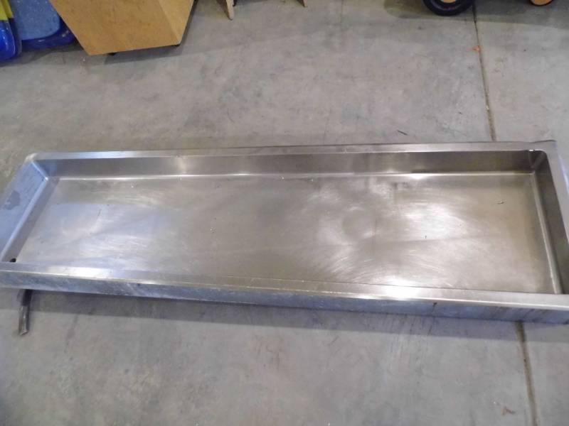 lot 160 image: Stainless Steel Table w Drain