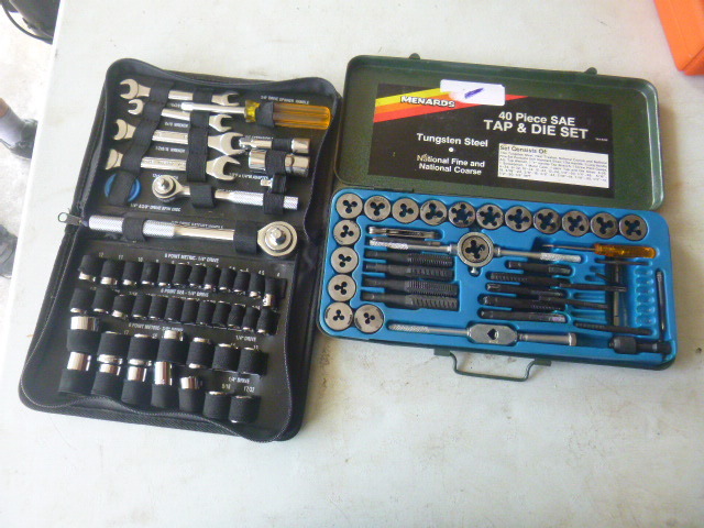 lot 63 image: Menards Tap & Die Set