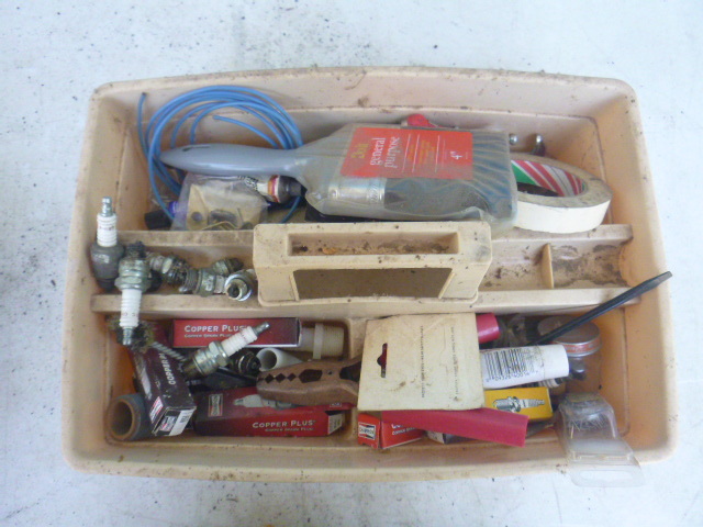 lot 66 image: Tool Tote with Miscellaneous Tools
