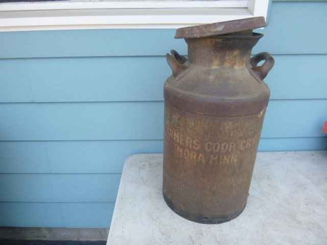 lot 91 image: Vintage Milk Can with Lid