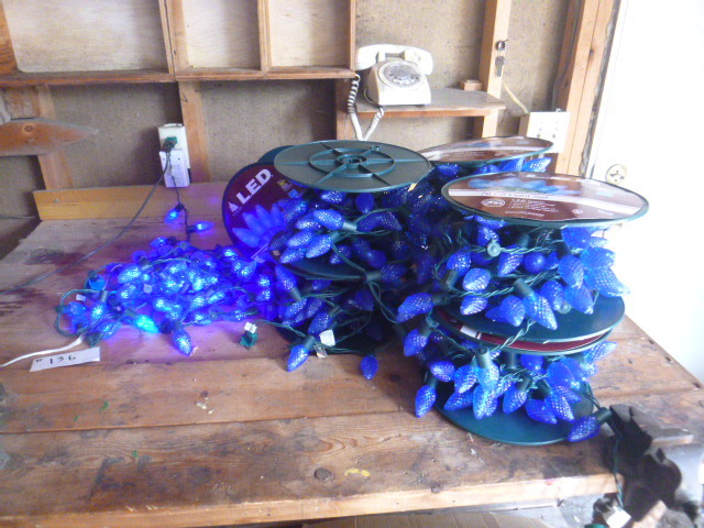 lot 136 image: 7 Spools of Blue Lights